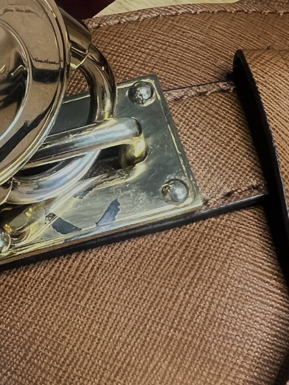 Michael Kors Hamilton Satchel in Luggage Brown with Gold Hardware - Picture 7 of 10